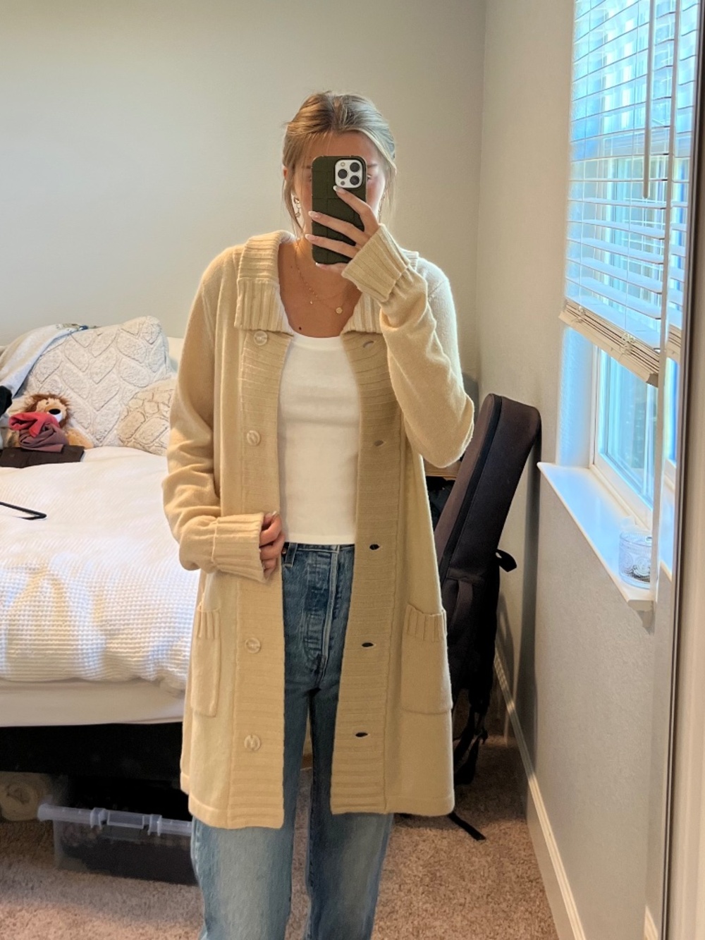 Beige Patagonia Long Sweater